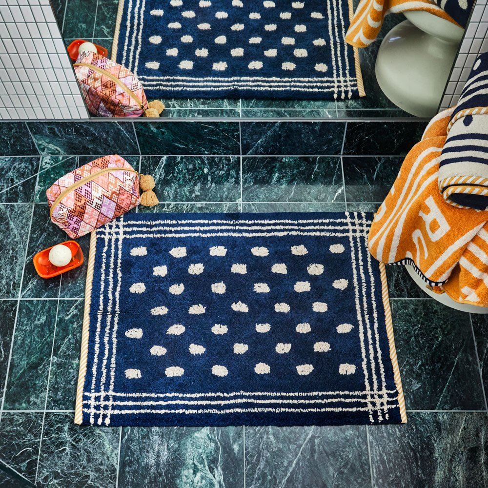 Palermo Bath Mat Indigo Bath Mats