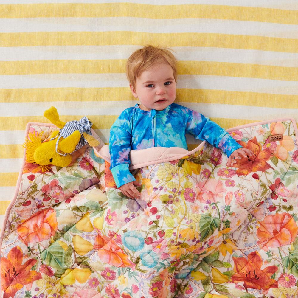 Abundance Quilted Cot Bedspread Baby Bedspread
