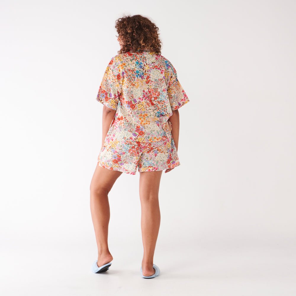 Forever Floral Short Sleeve Shirt & Short Pyjama Set | Womens Pyjamas