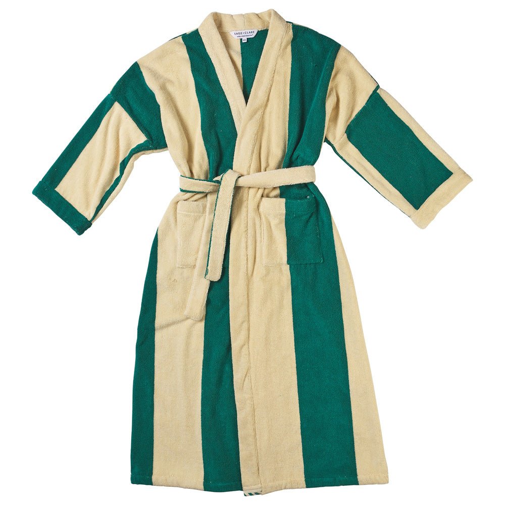Halifax Toweling Robe - Teal | Adult Dressing Robe