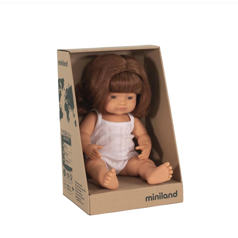 Miniland Anatomically Correct Caucasian Redhead Girl Kids Dolls